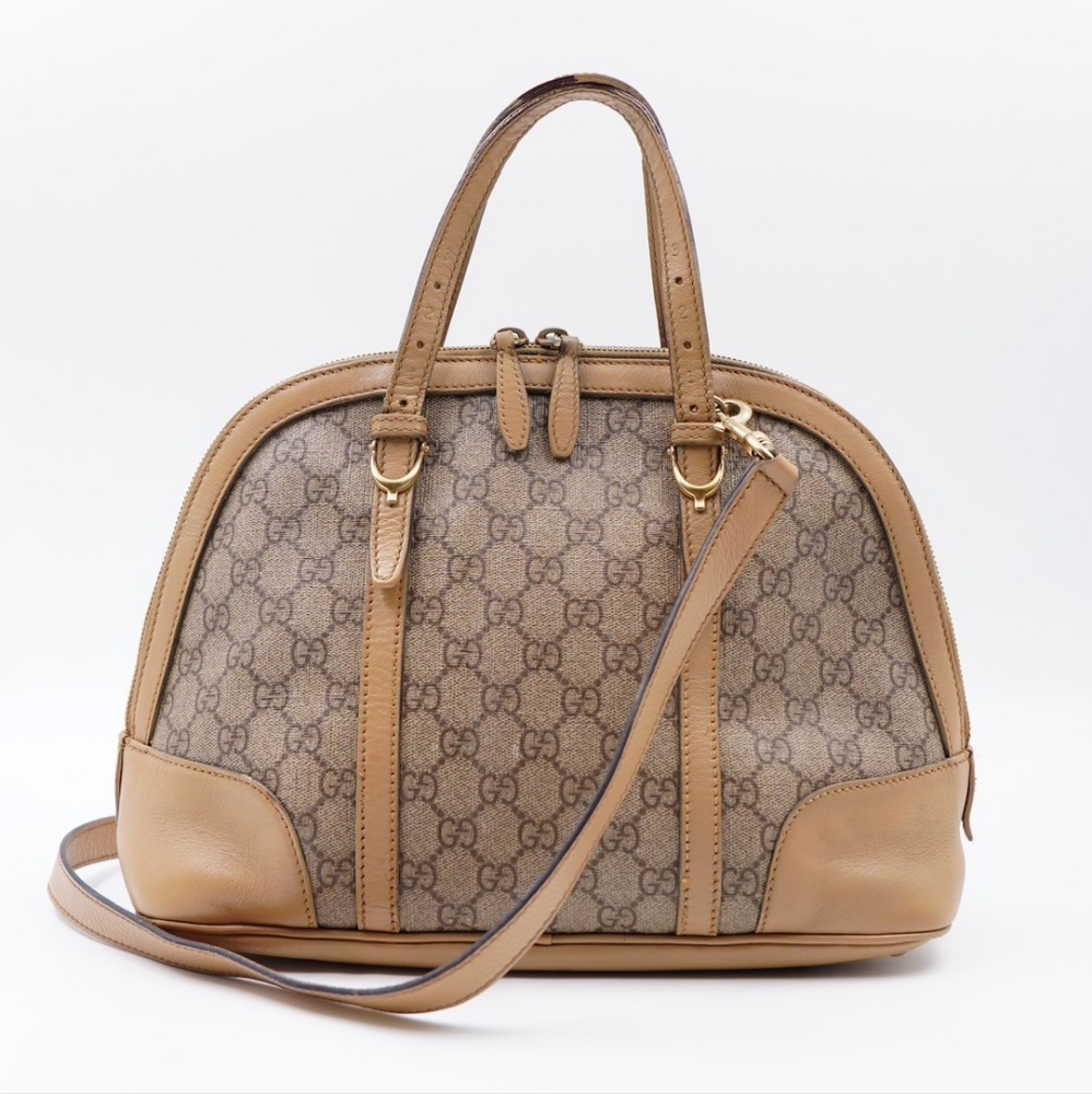 GUCCI GG Supreme Monogram Top Handle Dome Bag